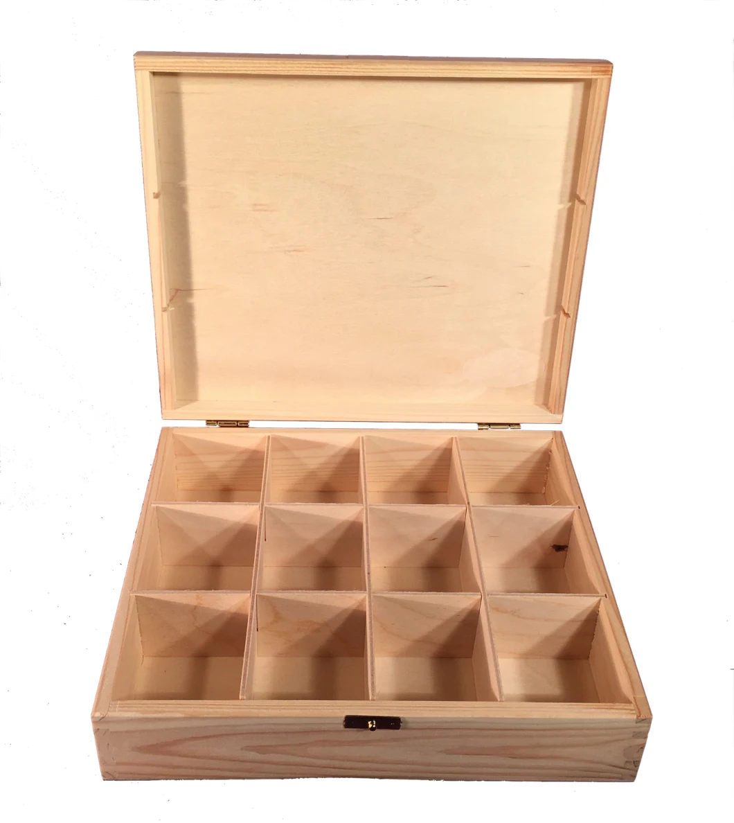 Wholesale Custom Logo Printing Reusable Wooden Tea Packaging Piano Lacquered Gift Storage Boxes