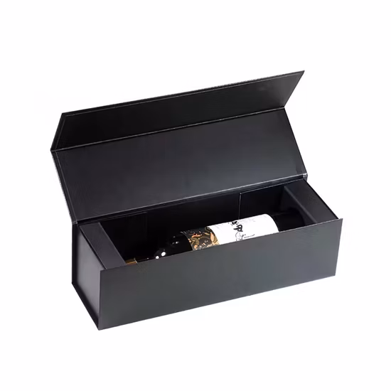 Confezione regalo con incisione personalizzata per una singola bottiglia di vino in legno.  Cassetta in legno per vino