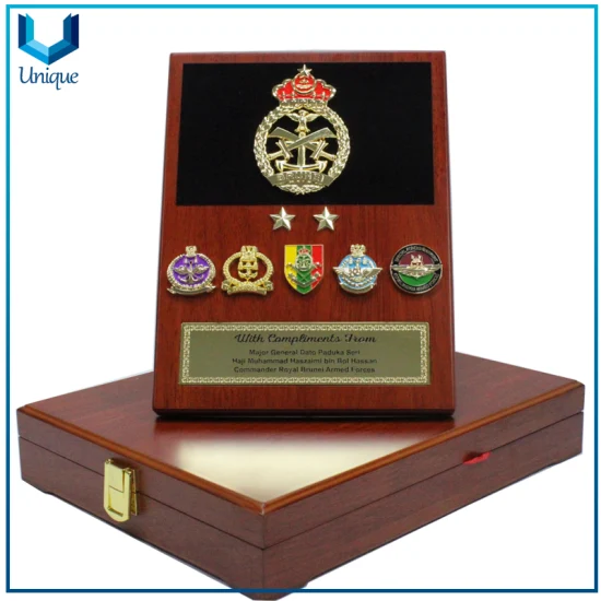 Confezione regalo con monete souvenir da 10x28 cm, scatola di legno personalizzata per medaglie/bagagli in vino rosso, confezione regalo all'ingrosso in fabbrica in legno di alta qualità