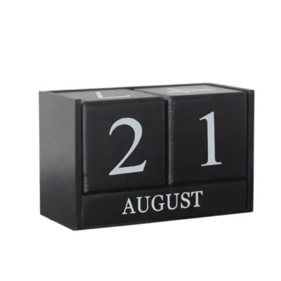 Calendario personalizzato in blocchi di legno fai da te