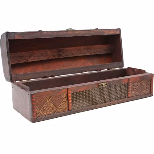 2023 Scatola per vino in legno con rivestimento in pelle PU personalizzata in vendita calda per 1 bottiglia